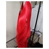 Red and White Checkered Dress with Red Wig Costume