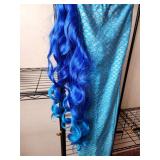Mermaid Costume Set with Blue Wig and Mermaid Tail