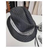 Masquerade Costume Set with Pinstriped Fedora