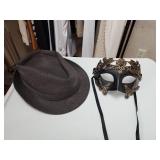 Victorian Masquerade Hat and Mask Set
