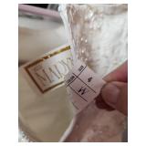 Elegant White Wedding Dress with Lace Bodice Childs Size 4