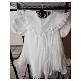 Childs White Dress White with Lace Collar Size 3T
