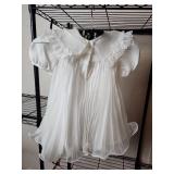 Childs White Dress White with Lace Collar Size 3T