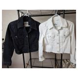 Hollister Denim Jackets - Black and White X-Small