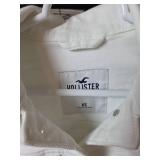 Hollister Denim Jackets - Black and White X-Small