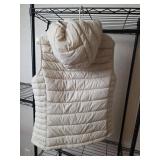 Mightnightsun Quilted Puffer Vest with Removable Hood Medium