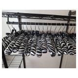 (18) Zebra Print Fabric Hangers Collection