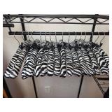 Satin Zebra Print Padded Hangers Set 16ct