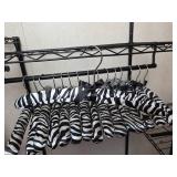 Satin Zebra Print Padded Hangers Set 16ct