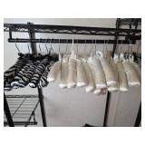 23 - Decorative Satin Padded Hangers - Zebra and White Collection