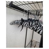 Black and White Striped Padded Hangers 16ct