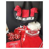 Friends University Falcons Cheerleader Set with Bag Size Small