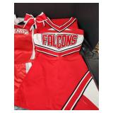 Friends University Falcons Cheerleader Set with Bag Size Small