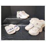 FILA Sneakers and Slides Size 6