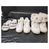 FILA Sneakers and Slides Size 6