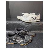 Womens Mizuno Athletic Shoes - Black and White Size 7/7.5
