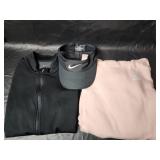 Nike Athletic Set - Jacket, Visor & Hoodie Bundle Womens Small