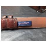 3 New Mens Genuine Leather Belts Size 32