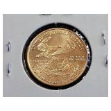 2001 American Gold Eagle 1/4 oz .999 Fine Gold Coin