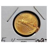 1997 American .999 Gold Eagle 1/10 oz Coin