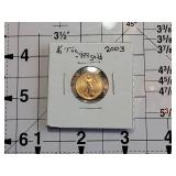 2003 American .999 Gold Eagle 1/10 oz Coin