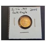 2005 American .999 Gold Eagle 1/10 oz Coin