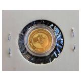 2002 Australian .999 Gold Nugget 1/20 oz Coin