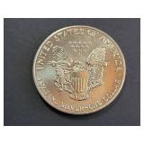 1992 American Silver Eagle Dollar Coin 1 Troy Oz