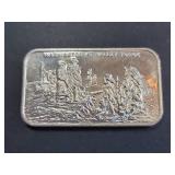 1973 Washington at Valley Forge .999 Silver Art Bar 1 Troy Oz