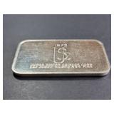1973 Washington at Valley Forge .999 Silver Art Bar 1 Troy Oz
