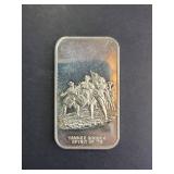 1973 United States Coinage Corp. Yankee Doodle .999 Silver Bar 1 Troy Oz