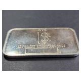 1973 United States Coinage Corp. Yankee Doodle .999 Silver Bar 1 Troy Oz
