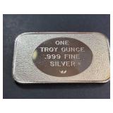 Flying Ducks .999 Silver Art Bar 1 Troy Oz