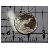 Blue Heron .999 Silver Round 1 Troy Oz