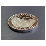 North American Hunting Club Whitetail Deer .999 Silver Round 1 Troy Oz