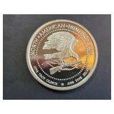North American Hunting Club Whitetail Deer .999 Silver Round 1 Troy Oz