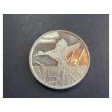 .999 Silver Round Flying Duck Design 1 Troy Oz