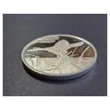 .999 Silver Round Flying Duck Design 1 Troy Oz