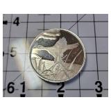 .999 Silver Round Flying Duck Design 1 Troy Oz