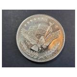 .999 Fine Silver Flag and Eagle Trade Unit Round 1 Troy Oz