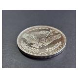 .999 Fine Silver Flag and Eagle Trade Unit Round 1 Troy Oz