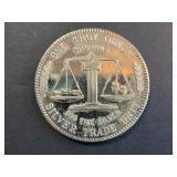 .999 Fine Silver Flag and Eagle Trade Unit Round 1 Troy Oz