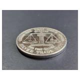 .999 Fine Silver Flag and Eagle Trade Unit Round 1 Troy Oz