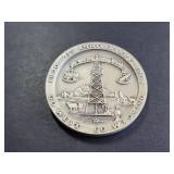 1969 Wyoming Commemorative Silver Medal 1.85 Troy Oz