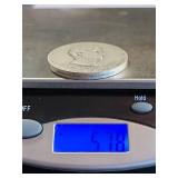 1969 Wyoming Commemorative Silver Medal 1.85 Troy Oz