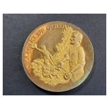 Discovery of Gold-Plated Sterling Silver Commemorative Medal 1.15 Troy Oz
