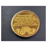 Discovery of Gold-Plated Sterling Silver Commemorative Medal 1.15 Troy Oz