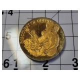Discovery of Gold-Plated Sterling Silver Commemorative Medal 1.15 Troy Oz