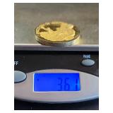 Discovery of Gold-Plated Sterling Silver Commemorative Medal 1.15 Troy Oz