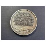 WWII Victory V.J. Day 1.1 Troy Oz Sterling Silver Commemorative Medal